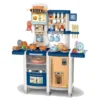 Cocina interactiva con agua, vapor, luz, y sonido de 65 piezas azul