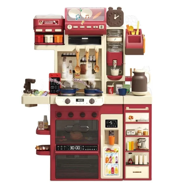 Juguete de cocina infantil multifunción con accesorios para niños y niñas.