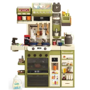 juego-de-roles-juguete-cocina-multifuncion-verde-ninos-ninas Juguete de cocina infantil multifuncion con accesorios para ninos y ninas.