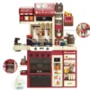 Cocina de juguete multifuncion con accesorios para ninos y ninas.