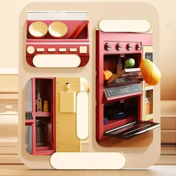 Juguete cocina infantil con horno y accesorios para ninos y ninas