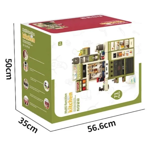 Caja de presentacion de cocina de juguete multifuncion para ninas y ninos