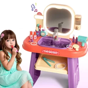 Tocador con espejo, sensor, agua, y sonido